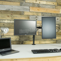 MS02 pulpit zacisk pełnoekranowy 360 stopni podwójny uchwyt monitora stojak 10 "-27" Monitor LCD LED ramię montażowe ładowanie 9.9kgs każda głowica 6